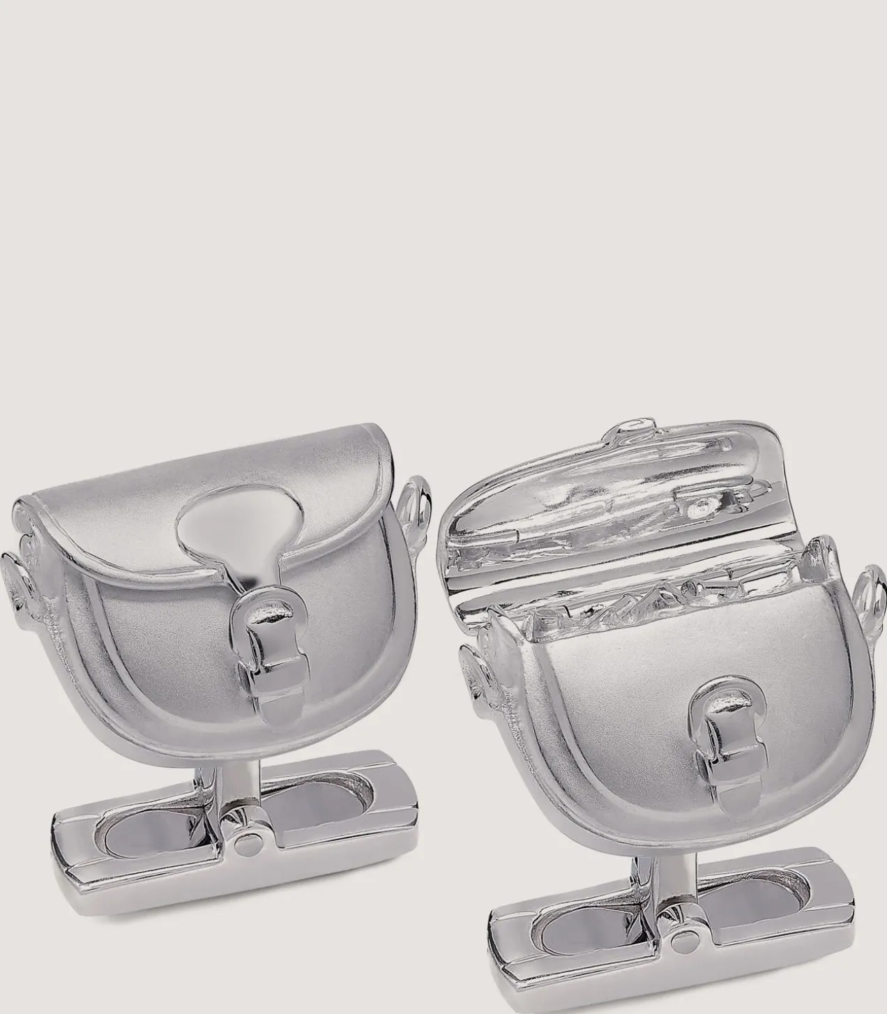 Cartridge Bag Cufflinks In Silver