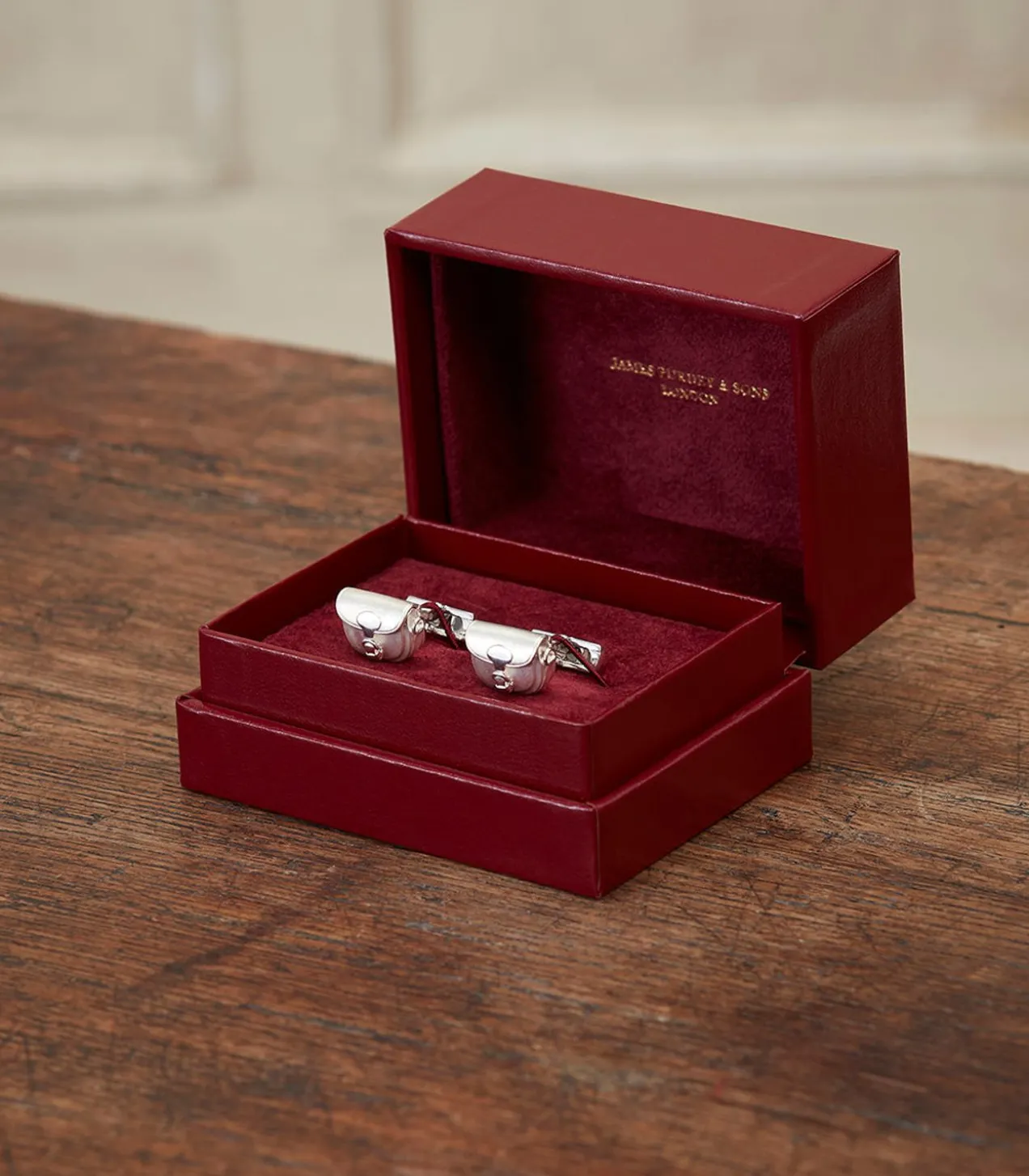 Cartridge Bag Cufflinks In Silver
