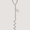 Corkscrew Dog Stake In Steel