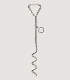 Corkscrew Dog Stake In Steel