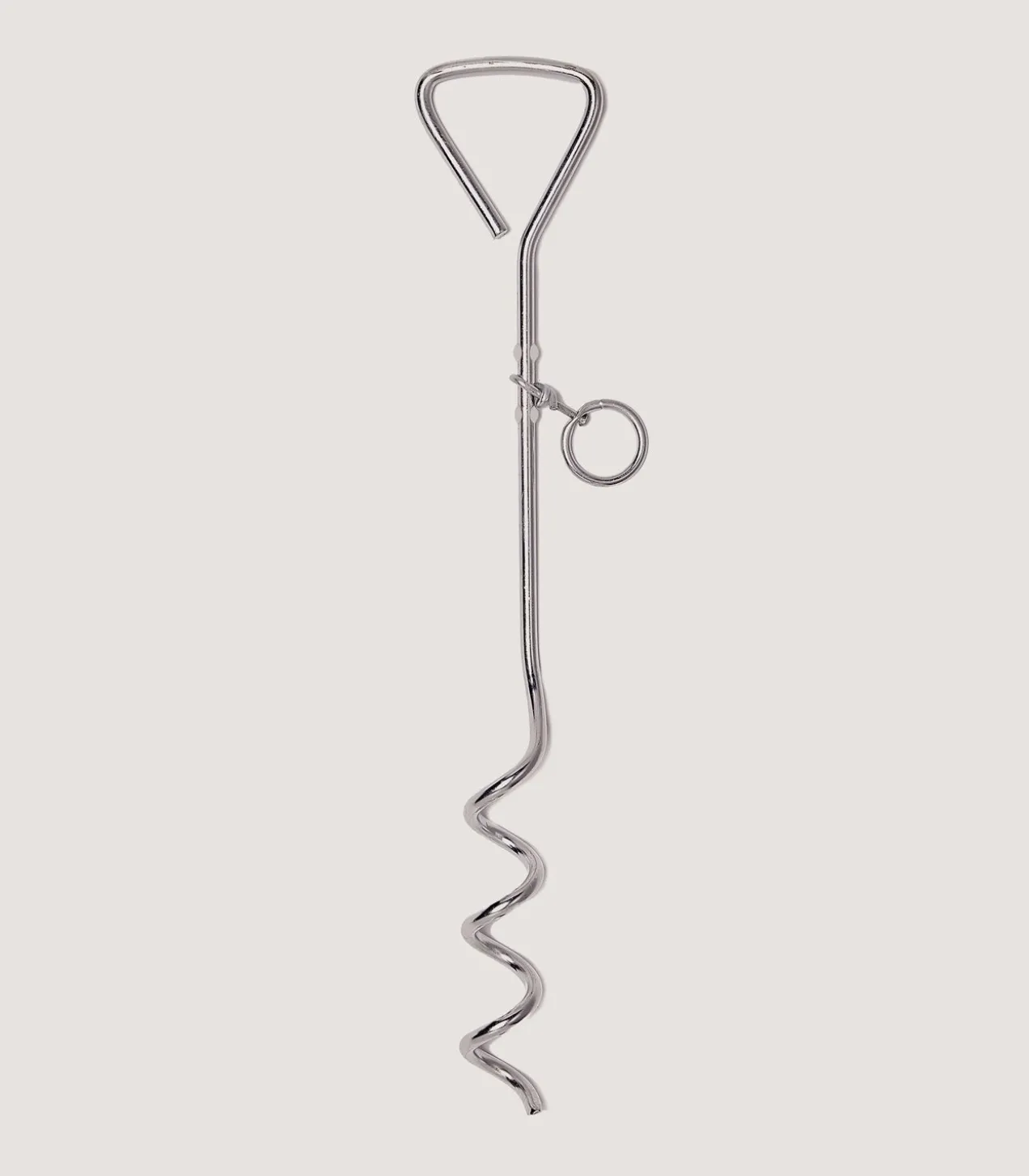 Corkscrew Dog Stake In Steel