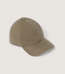 Cotton Baseball Cap In Dark Olive