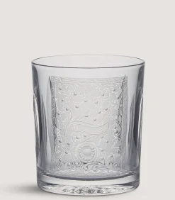 Crystal Tumbler With Scroll Engraving