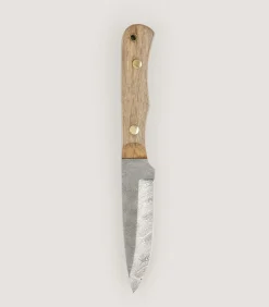 Damascus Hunting Knife In Walnut
