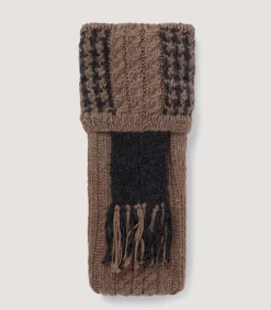 Hawkers Orkney Cable Alpaca Field Sock In Natural