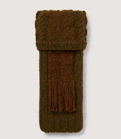 Kynance Lattice Alpaca Field Sock In Bronze
