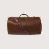 Leather Duffle Holdall Loader In Cognac