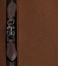 Leather Duffle Holdall Loader In Cognac