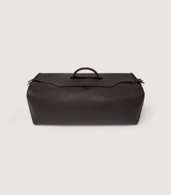 Leather Holdall Suiter Decoy In Dark Brown