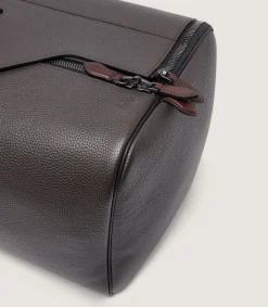 Leather Holdall Suiter Decoy In Dark Brown