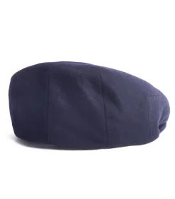 Litton Short Peak Loden Cap In Navy