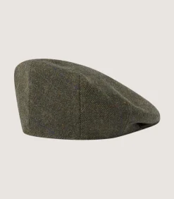 Litton Short Peak Tweed Cap In Strathbeg