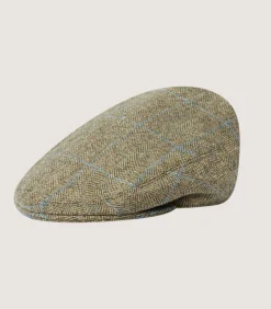 Litton Short Peak Tweed Cap In Macaterick