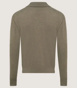 Men'S Cashmere Duke Polo In Taupe
