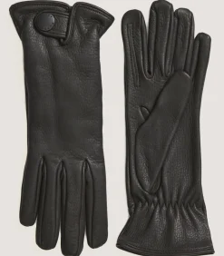 Men'S Cashmere Lined Deerskin Sporting Gloves - Left Hand Trigger In D