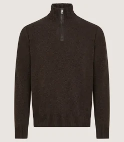 Men'S Cashmere Quarter Zip Sweater