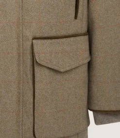Men'S Cashmere Tweed Raglan Field Coat
