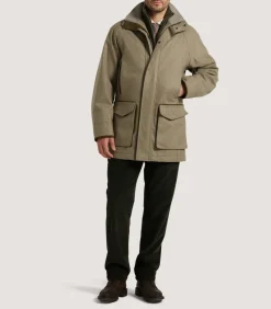 Men'S Cashmere Tweed Raglan Field Coat