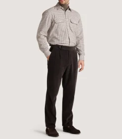 Men'S Club Check Double Pocket Shirt