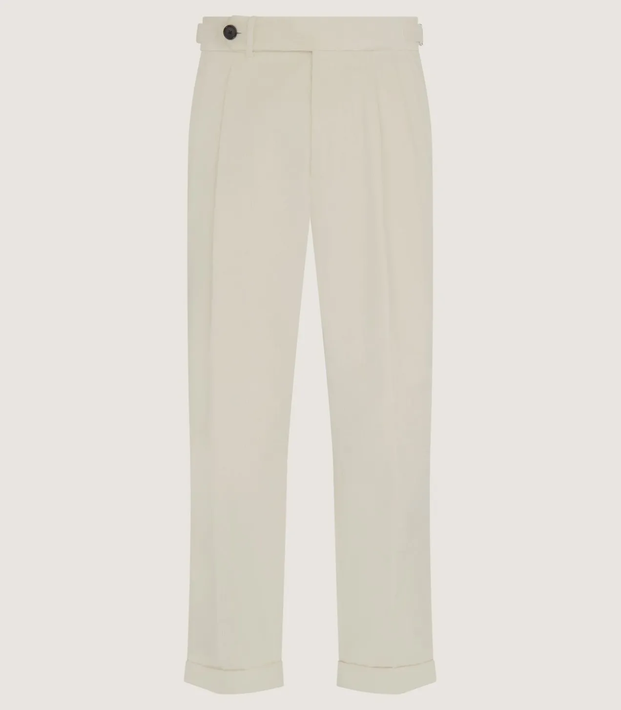 Men'S Double Buckle Cord Trousers