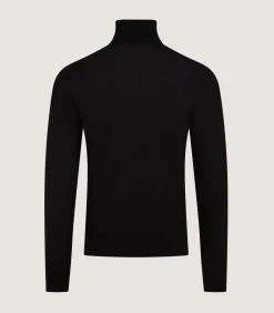 Men'S Extra Fine Worsted Cashmere Seamless Turtleneck