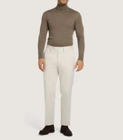 Men'S Extra Fine Worsted Cashmere Seamless Turtleneck