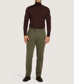 Men'S Extra Fine Worsted Cashmere Seamless Turtleneck