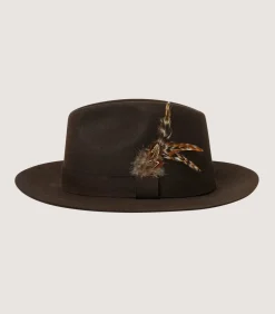 Men'S Fedora With Feather