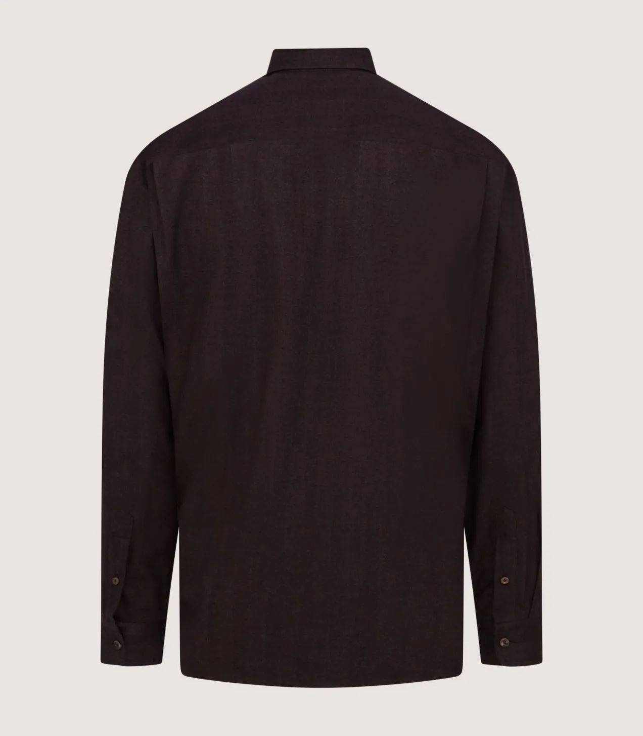 Men'S Herringbone Double Pocket Shirt In Walnut