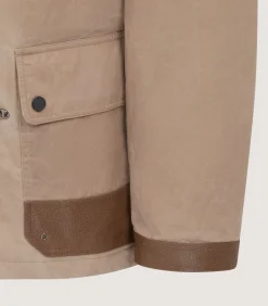 Men'S Khaki Latch Coat