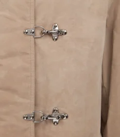 Men'S Khaki Latch Coat