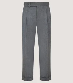 Men'S Merino Flannel Double Buckle Trouser