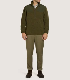Men'S Merino Lux Half Zip Sporting Fleece