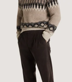 Men'S Side Buckle Trouser In Ebony