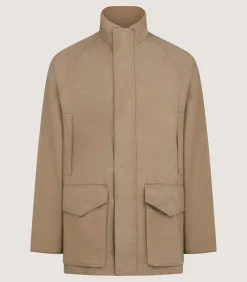 Men'S Summer Dry Wax Field Coat In Taupe