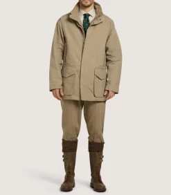Men'S Summer Dry Wax Field Coat In Taupe