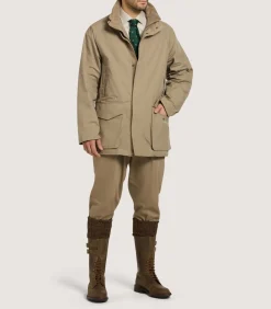Men'S Summer Dry Wax Field Coat In Taupe
