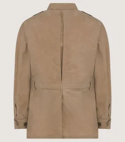 Men'S Summer Dry Wax Safari Jacket In Taupe
