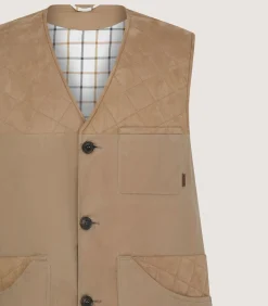 Men'S Summer Dry Wax Sporting Vest In Taupe