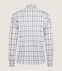 Men'S Summer Sporting Windowpane Pocket Shirt In Blue