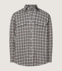 Men'S Tartan Double Pocket Shirt