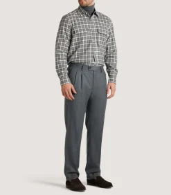 Men'S Tartan Double Pocket Shirt