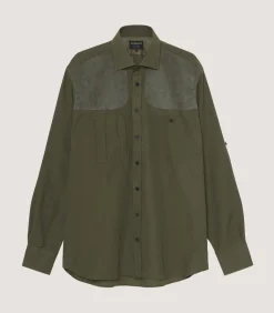 Men'S Technical Sporting Shirt In Khaki Green