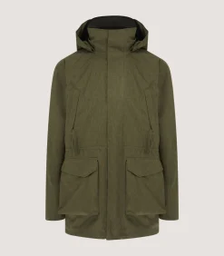 Men'S Technical Yorkshire Field Coat In Moss Green