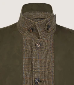 Men'S Tweed High Collar Sporting Vest In Morlich