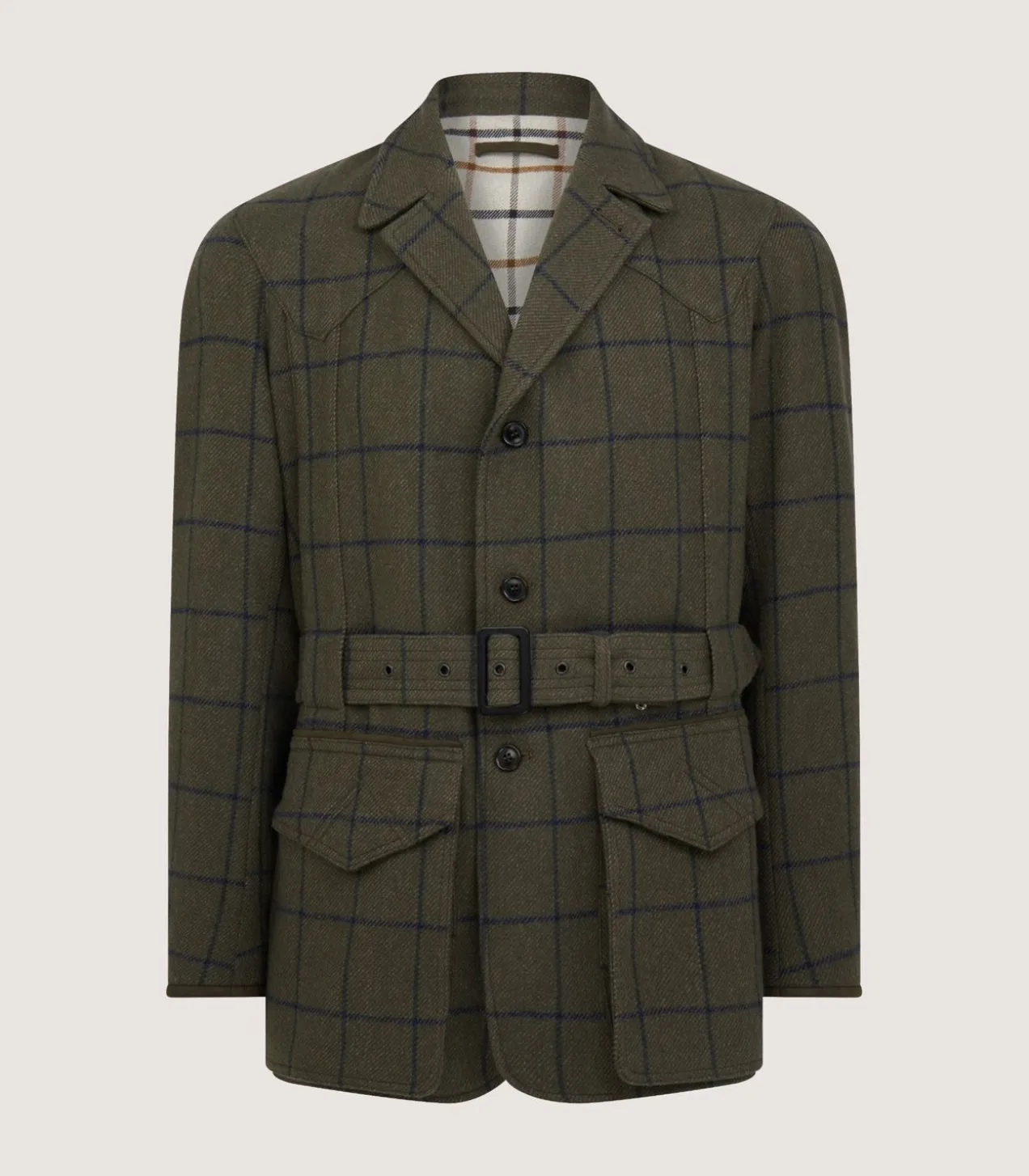 Men'S Tweed Norfolk Jacket In Rannoch