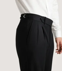 Men'S Two Pleat Trouser In Black