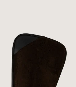Nettle Canvas Slip - Sheepskin Lined In Moss Green