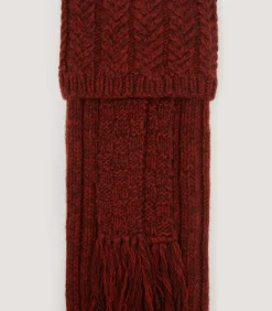 Pendower Cashmere Field Sock In Rust