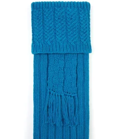 Porthcurno Cashmere Mix Field Sock In Teal